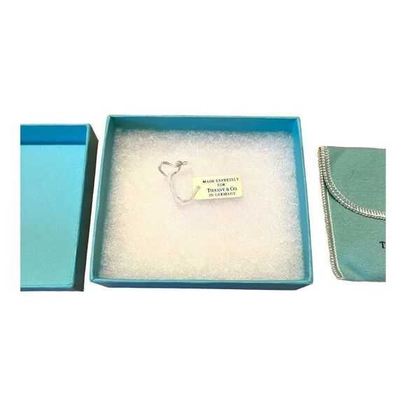 Tiffany & Co Empty Jewelry Box And Case 4”x3.5” Gift Set Suede Pouch Necklace - Picture 8 of 12